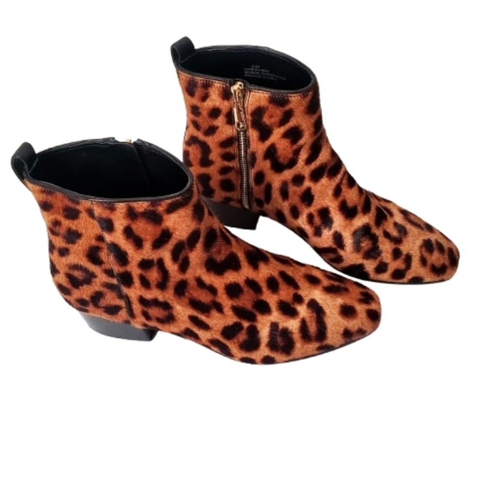 Talbots Dakota Leopard Ankle Booties